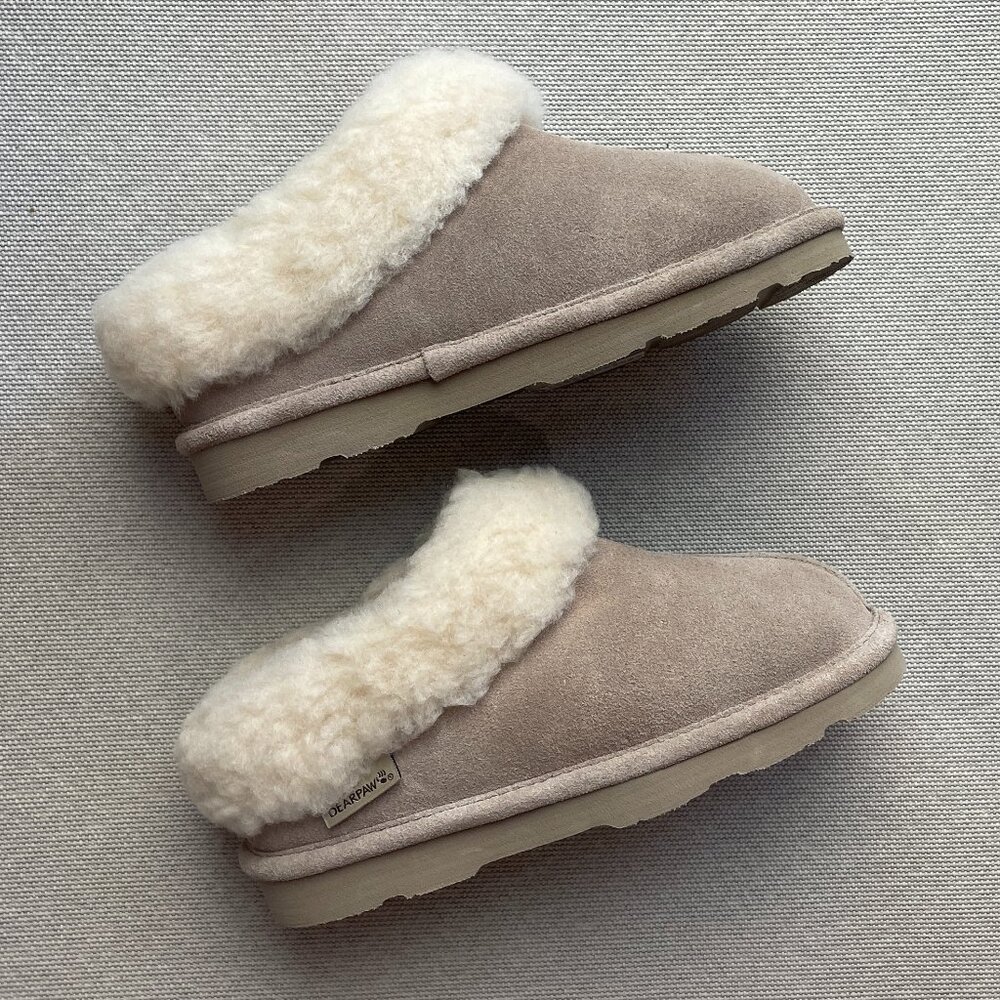 BearPaw brown kids slippers - nwot size 13